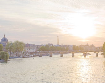 Paris Photography - Summer in Paris, Eiffel Tower, Seine, Paris Architecture, Louvre, Gallery Wall Art, Fine Art Print