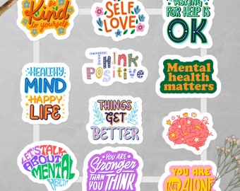 Mental health stickers