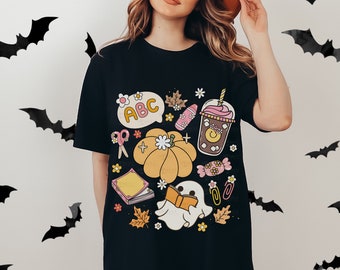 Fall Reading Shirt, Fall English Reading Teacher T-shirt, Autumn Librarian Shirt, Cute Boho Book Lover Shirt, Bookish Shirt, Literacy Coach