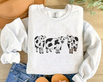 Halloween Cow Sweatshirt, Halloween Sweatshirt, Western Sweatshirt, Halloween Cowboy Shirt, Halloween Tee, Halloween Cow Tee, Halloween Tee