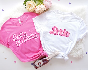 Malibu 90s Bachelorette Party Shirt, Come On Lets Go Party Shirt, Let&#39;s Go Party Shirts. 90s Bride Y2K theme, 90s Bachelorette Party Tshirt