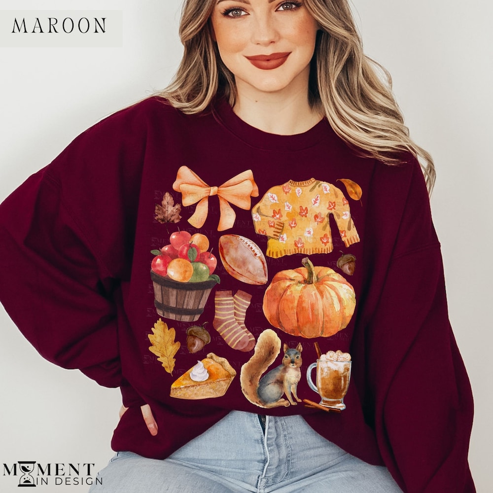Hello Pumpkin Sweatshirt, Cute Fall Sweatshirts For Women, Thanksgiving Gift, Halloween Sweatshirts For Women, Fall Gifts, Autumn Sweatshirt Uniquethreads Fashion