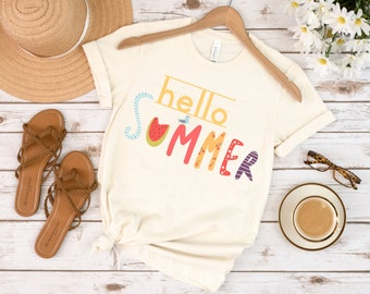 Cute Teacher Summer Break T-Shirt, End of the year gift for first grade teacher, Elementary Teacher Summer Tshirt, School Summer Tee