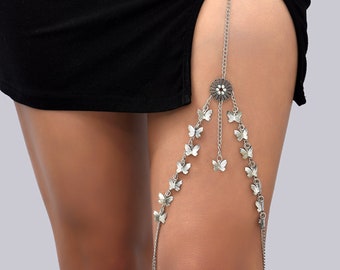 Silver Leg Chain - Etsy Australia