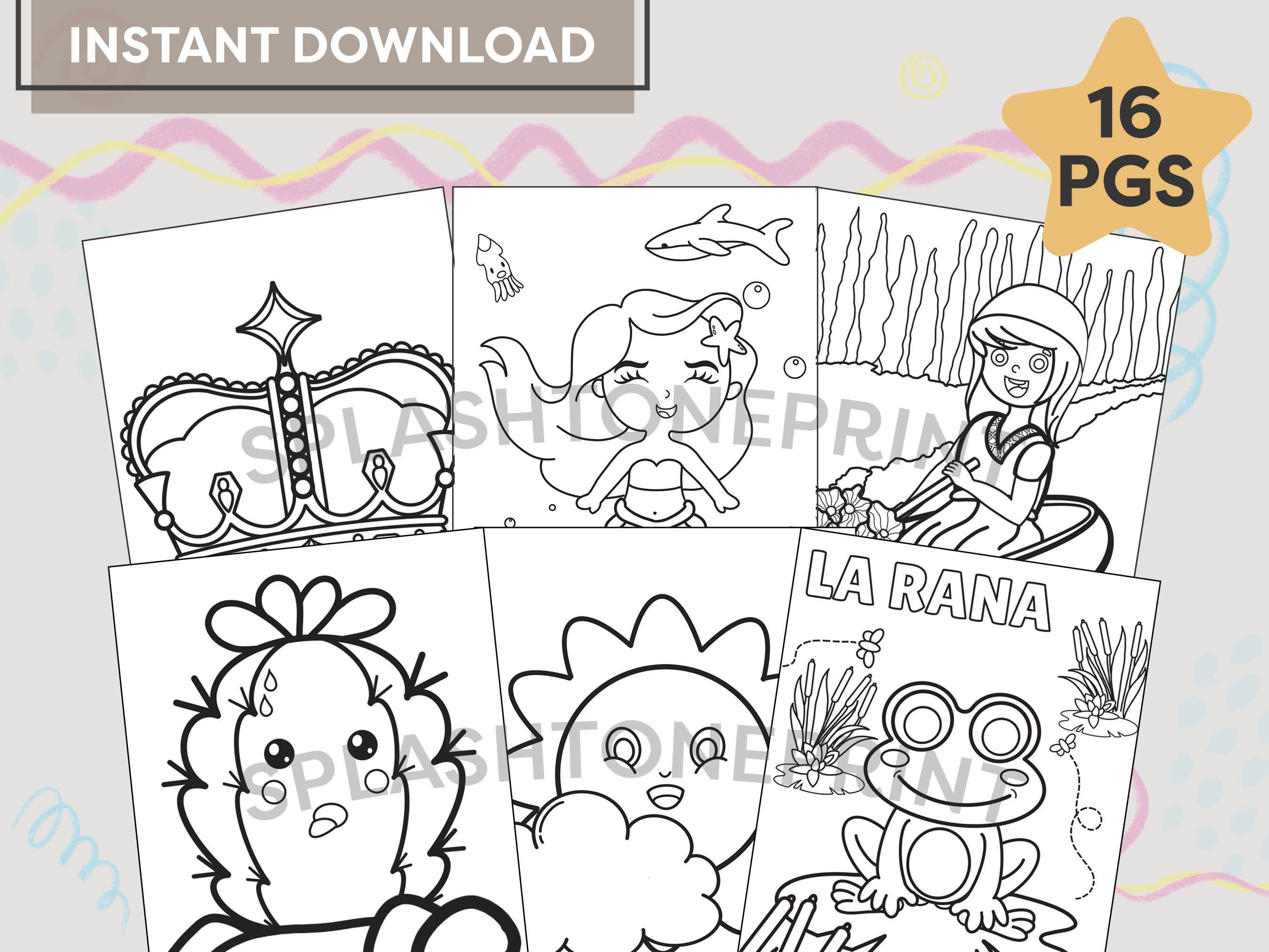 16 Loteria Coloring Pages Kids/toddlers Activity Pages Elementary