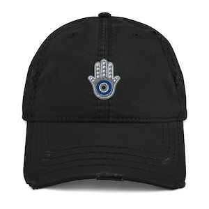 Bordado Hamsa Mano Mal de Ojo Nazar Angustiado Papá Sombrero
