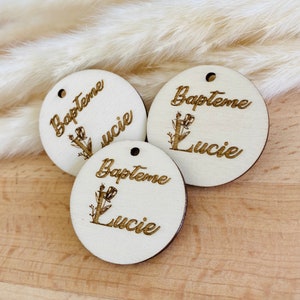 Wooden labels to personalize