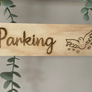 Pancarte panneau en bois personnalisé pour mariage, baptême ou décoration, signe de bienvenue image 8