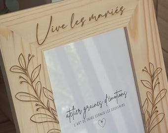 Cadre Photo en Bois Personnalisable sur mesure