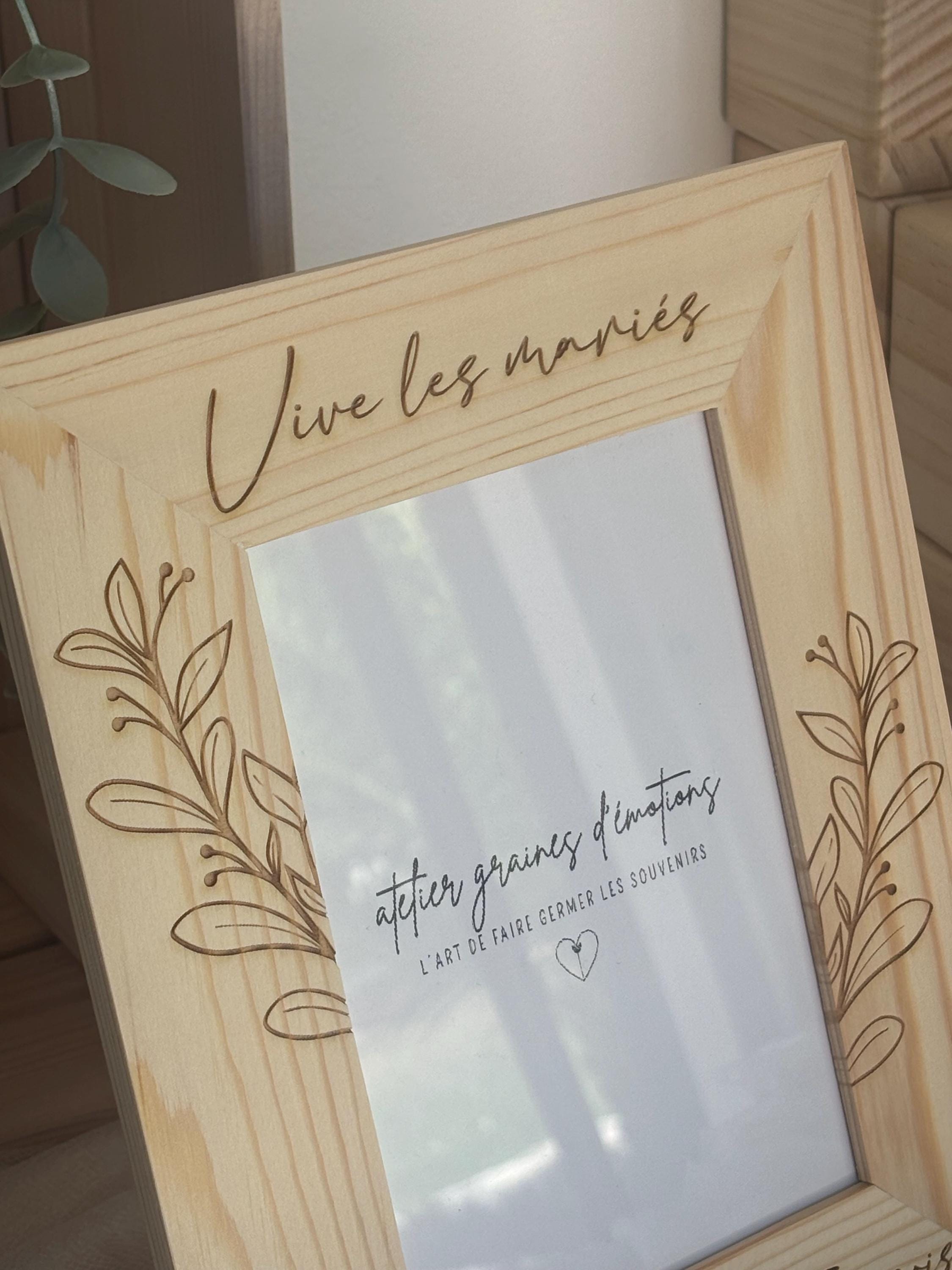 Customizable Wooden Photo Frame - Etsy
