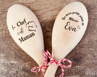 Personalized wooden spoon Mother's Day, Father's Day