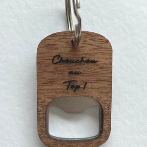 Bottle opener wooden key ring to personalize image 8