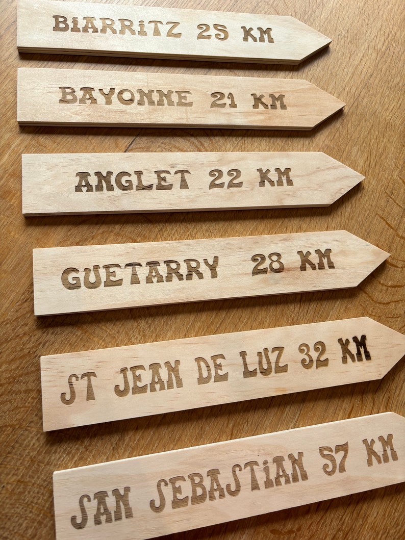 Pancarte panneau en bois personnalisé pour mariage, baptême ou décoration, signe de bienvenue image 3