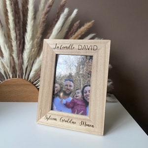 Cornice per foto in legno personalizzabile