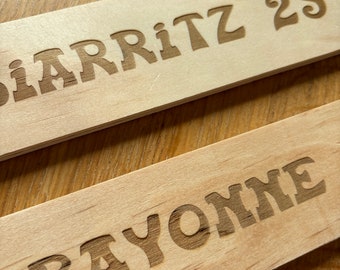 Pancarte panneau en bois personnalisé pour mariage, baptême ou décoration, signe de bienvenue