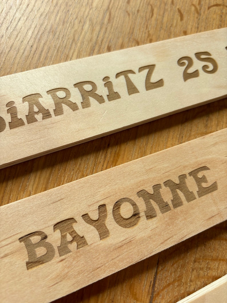 Pancarte panneau en bois personnalisé pour mariage, baptême ou décoration, signe de bienvenue image 1