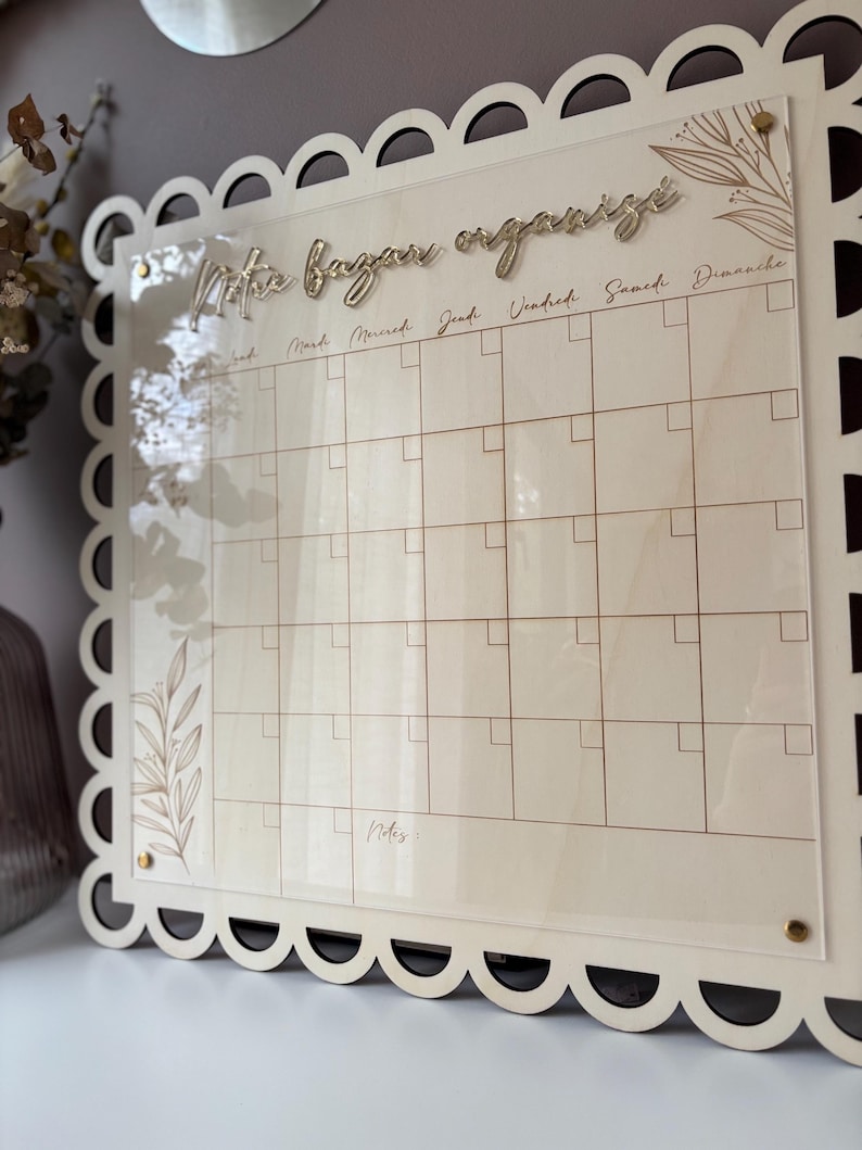 Calendrier Tableau Blanc Effaçable - Tableau Blanc Portable Pour