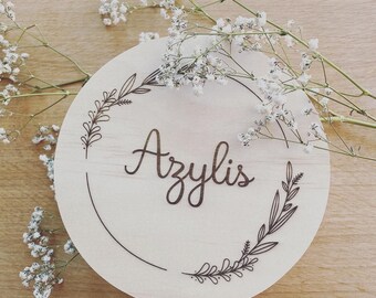 Personalized round wooden jewelry box, personalized toys and accessories