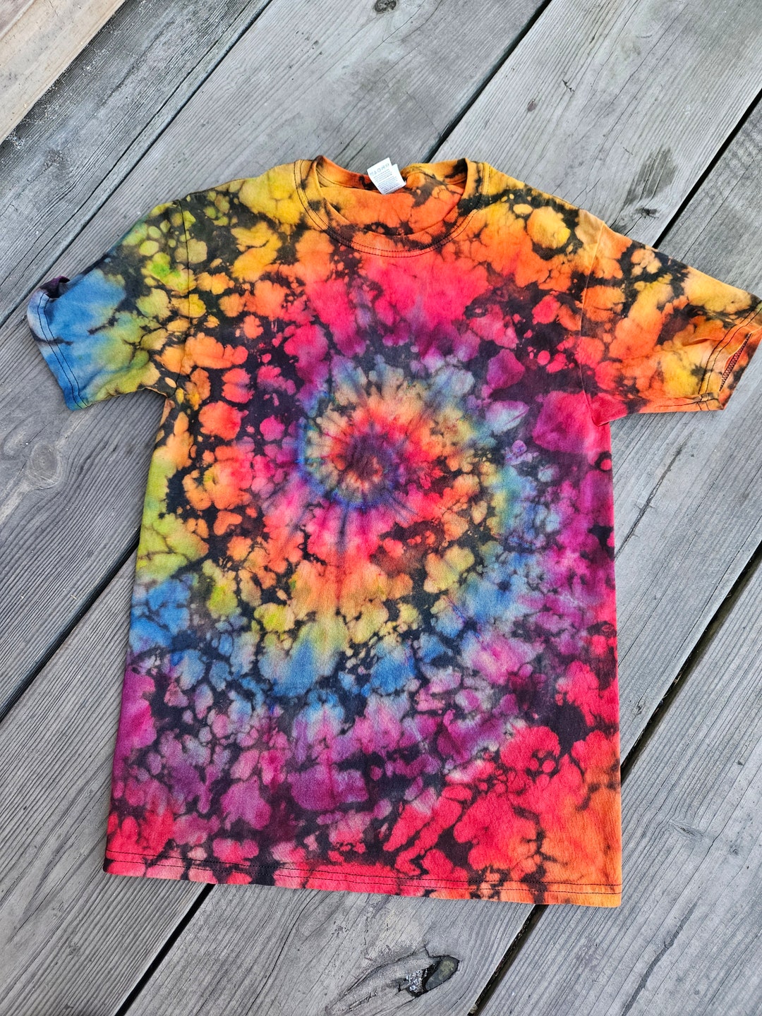 Reversed Rainbow Tie Dye Tshirt, Reversed Tie Dye, Rainbow Tie Dye ...