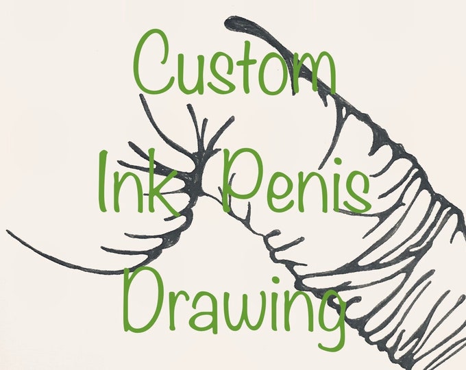 Custom Penis Drawing In Ink Black Line Art Abstract Style Etsy custom-penis-drawing-in-ink-black-line-art-abstract-style-etsy
