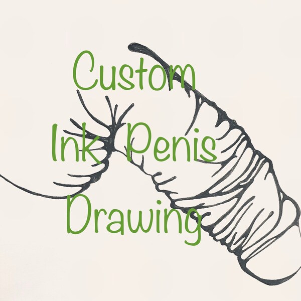 Penis Line Drawing Etsy