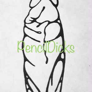 custom-penis-drawing-in-ink-black-line-art-abstract-style-etsy