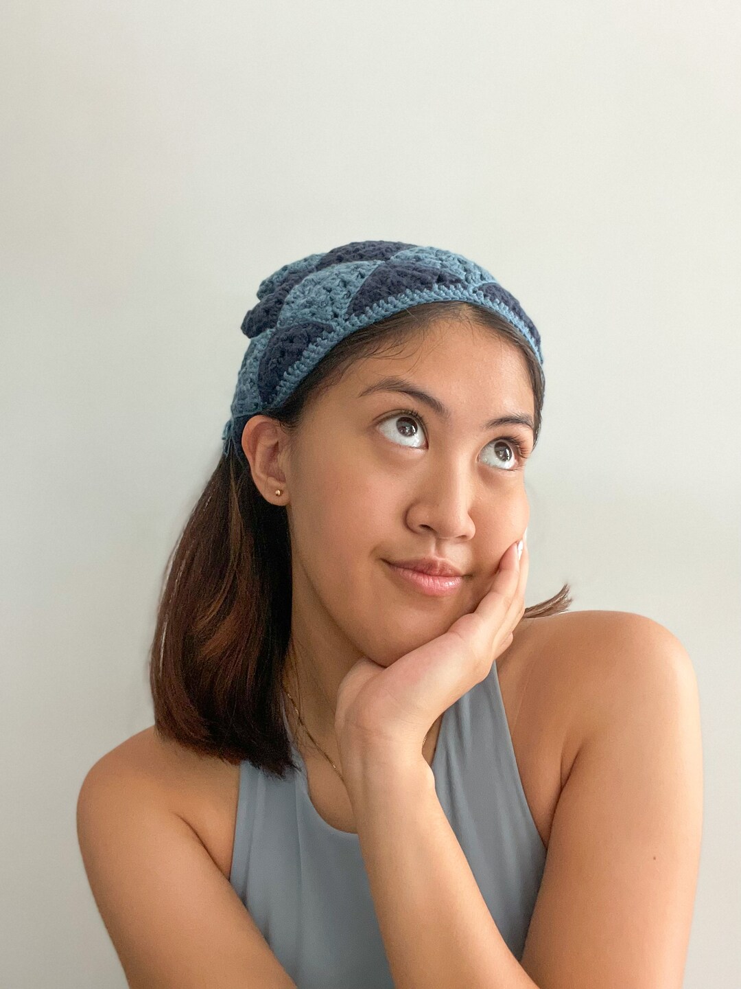 Crochet Granny Square Bandana Pattern Etsy