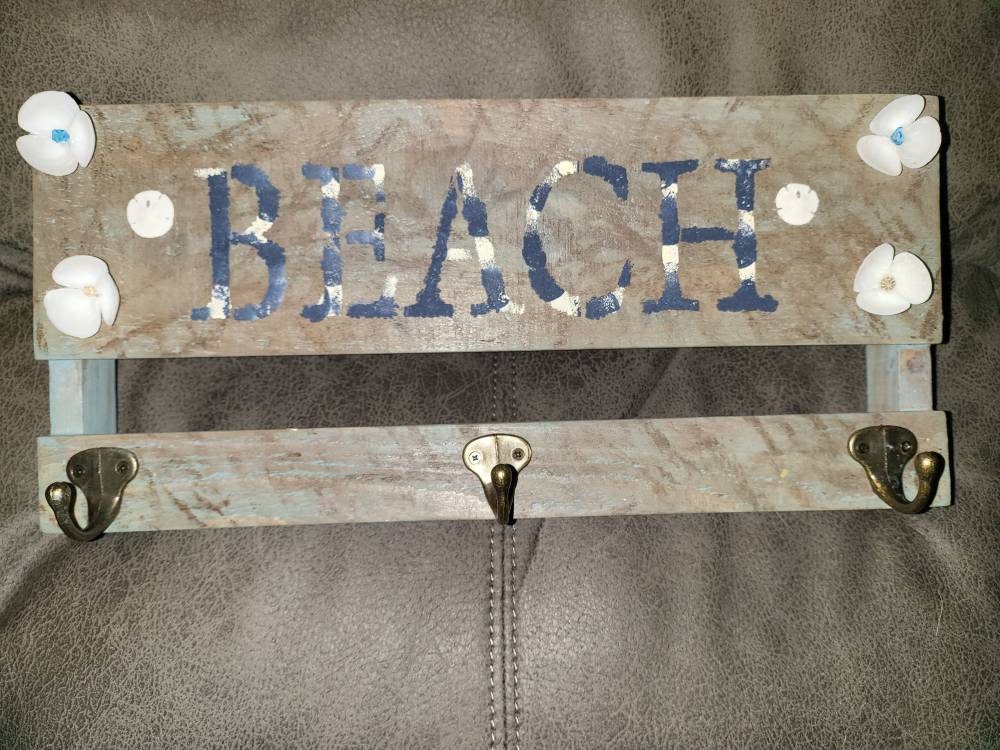 Beach Theme Key Holder Etsy