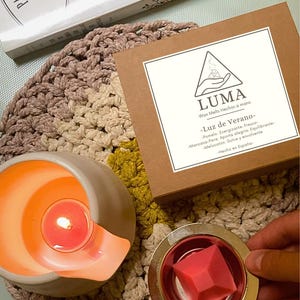 Ceras aromáticas hechas a mano | Fragancia Pomelo, Manzana-pera, Melocoton | Cera de soja | Wax melts | Regalo artesanal | Luz de verano