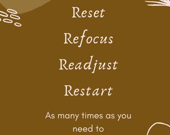 Reset - motivational poster- pdf file