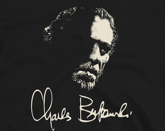Bukowski art Black Short-Sleeve Unisex Shirt-Plus sizes available too