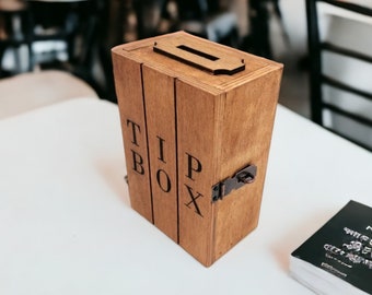 Wooden Piggy Bank , Wooden Banks , Wood Cash Boxes , Coin Bank , Wood Piggy Bank , Restaurant Tip Box , Wood Money Bank