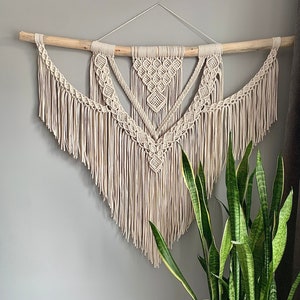 Large Macrame Wall Hanging Boho Decor Macrame Wall Art for Headboard Decoration Tapestry Abstract Fiber art Home living room Decor