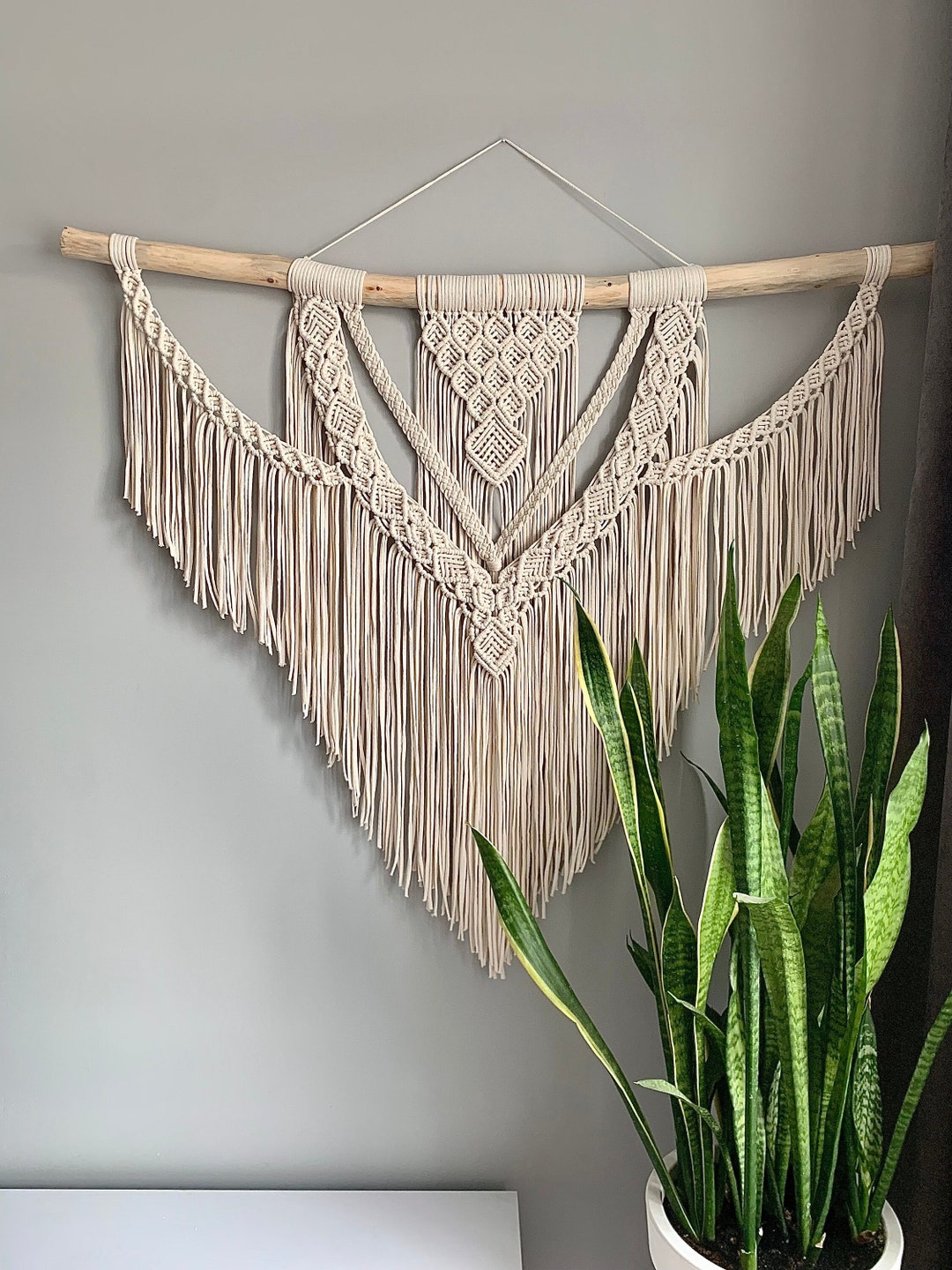 Large Macrame Wall Hanging Boho Decor Macrame Wall Art for Headboard