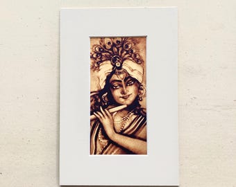 Krishna in Passepartout 20 x 30