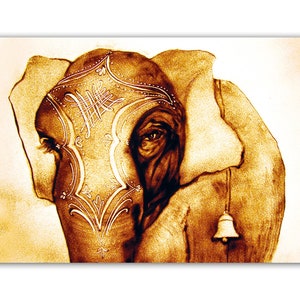 Elephant made of sand