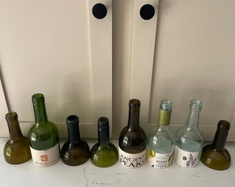 Sanded wine bottle tops