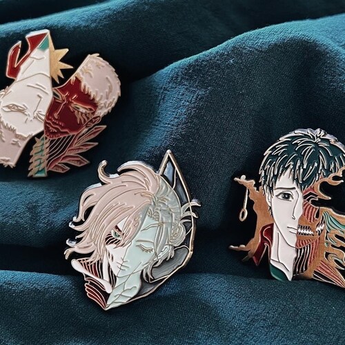Attack on Titan Titan Shifter Enamel Pins Etsy