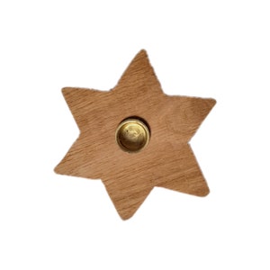 Wooden star, wooden star, candlestick