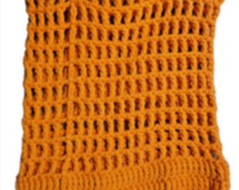 Shopping net bag - crocheted