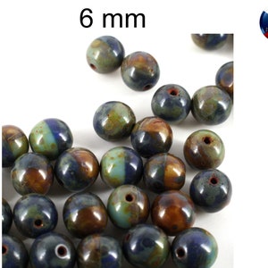 Beads, pearl, Czech glass beads