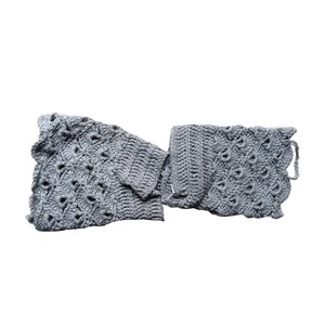 Arm warmers, hand warmers, pulse warmers, crocheted, noble