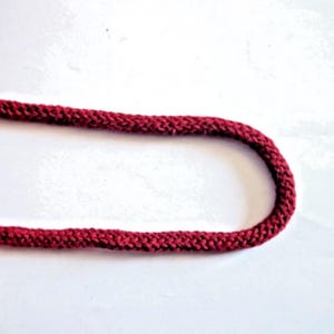 Cord - cotton - 5 mm - red - burgundy