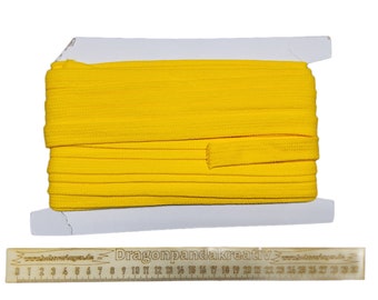 Flat cord cord yellow, 2 cm wide