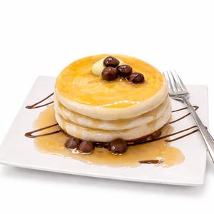 Faux Mini Pancake Stack: Resin Syrup Breakfast Bar Decor