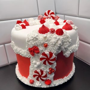 Faux Cake Christmas Peppermint Cake