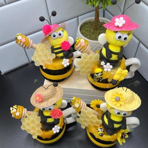 Bumblebee Kitchen Decor | Bee in a Bee Cup With Honey | Beehive Decor ...