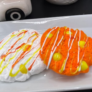Candycorn Fake Cookies | Halloween Decor