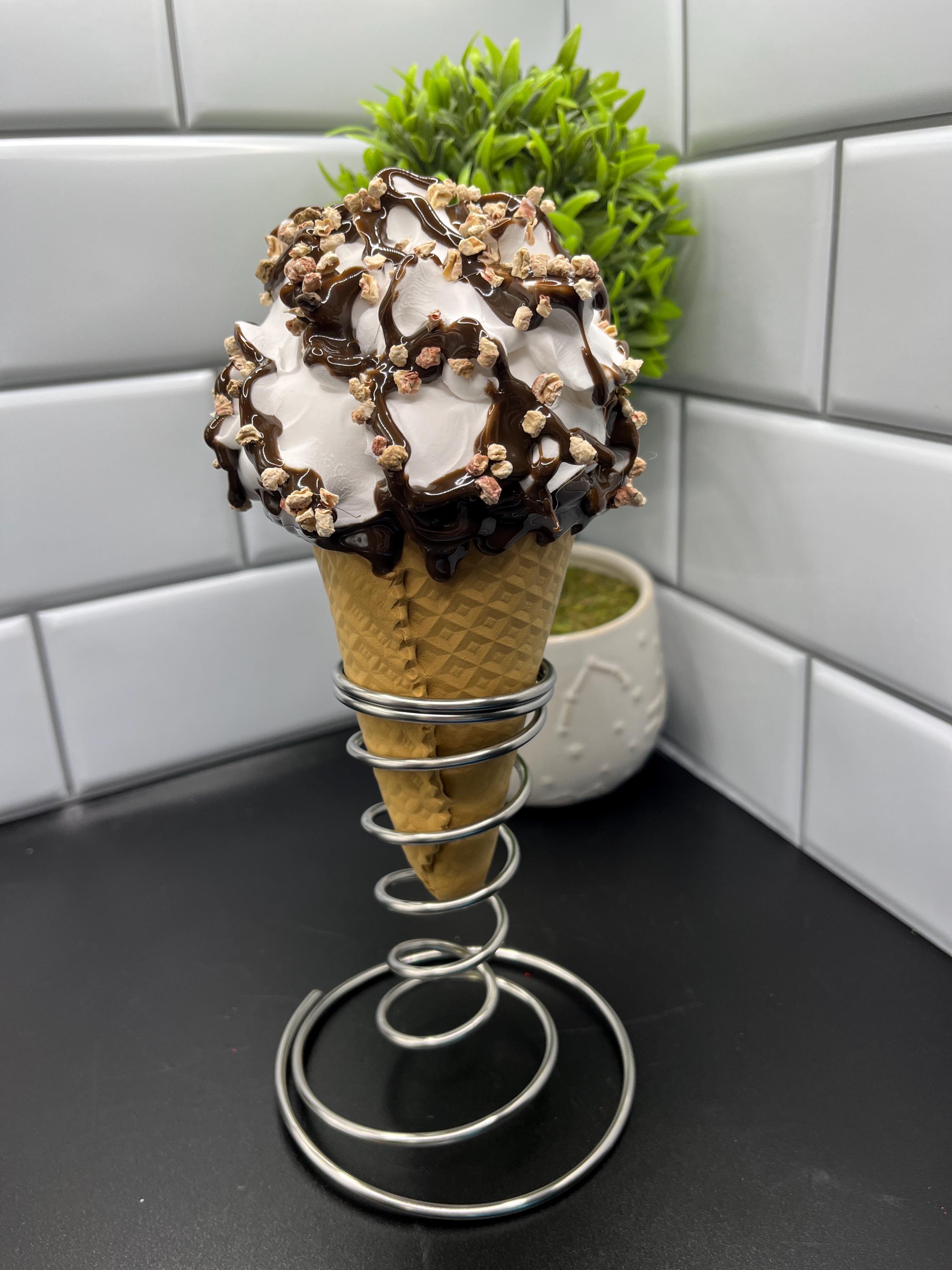 Fake Ice Cream Cones | Chocolate Food Decor