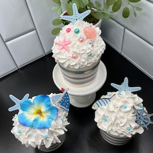 Faux Beach Cupcake